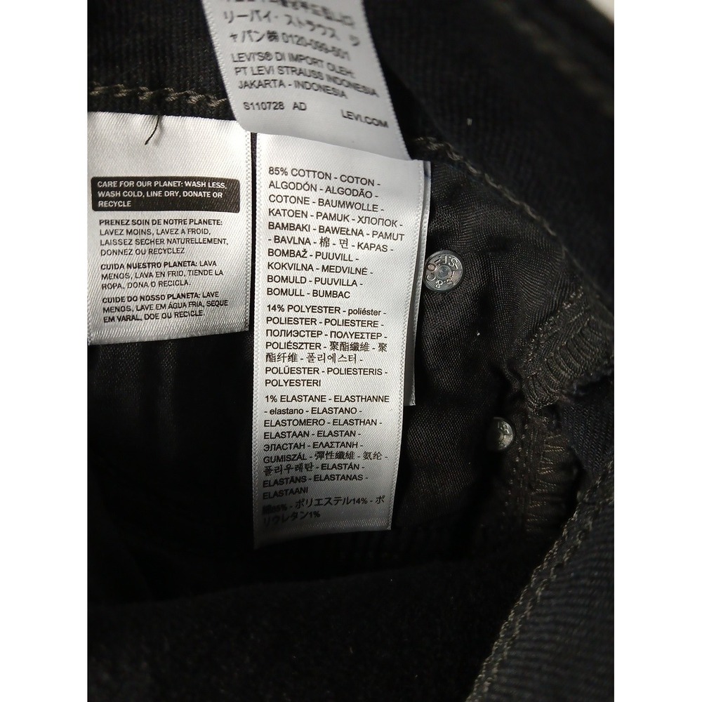 Levis Superlow Bootcut Jeans 26 Women 28x31 Black Levi's Boot Cut New NEW - Picture 15 of 15